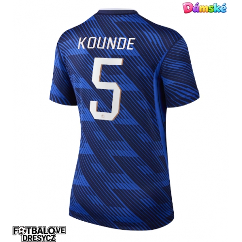 Francie Jules Kounde #5 Dámské Domácí Dres MS 2026 Krátký Rukáv Francie Jules Kounde #5 Dámské Domácí Dres MS 2026 Krátký Rukáv